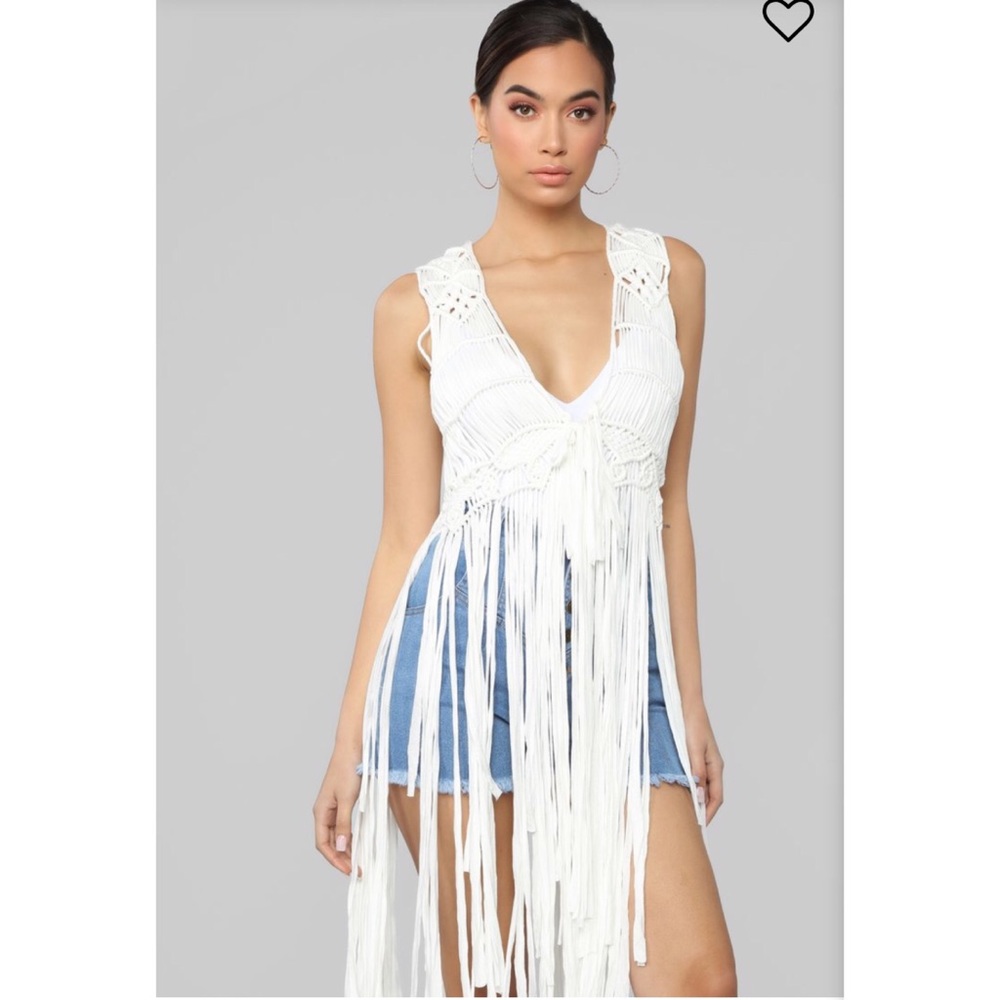 Festival “Bandwagon” Vest - White